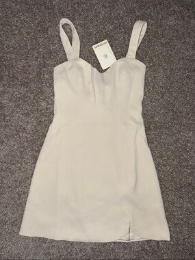 larnie linen mini dress Ayana Open Back in Off White , Cut Out Peppermayo Exclusive Elevate your evening with the Larnie Linen Mini Dress Peppermayo | Dresses | Peppermayo